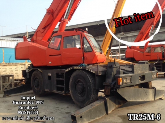 ขาย รถเครน 25 ตัน TADANO TR250 M6 จำหน่าย รถ เครื่องจักร อุปกรณ์ทุกชนิด นำเข้า100\% ราคาถูก eurotec 0818176901