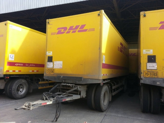 ขายหางลูกพ่วงตู้แห้ง ฮุ๋ช.ทวี ยาว 7.40 มีสะพานไฮดรอลิคหลัง ราคา 157000