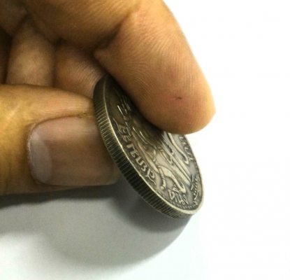 เหรียญ ๑ บาท สยามรัฐ รศ ๑๒๗ ในรัชกาลที่ ๕ เนื้อหาสาระบรรยายด้วยภาพครับ