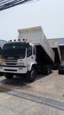 ขายรถพ่วง ISUZU เครื่อง 320 แรง ปี 50 กระบะดัมพ์สามมิตร ลูก 3 เพลาแท้ ทะเบียนพร้อม