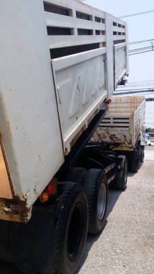 ขายรถพ่วง ISUZU เครื่อง 320 แรง ปี 50 กระบะดัมพ์สามมิตร ลูก 3 เพลาแท้ ทะเบียนพร้อม