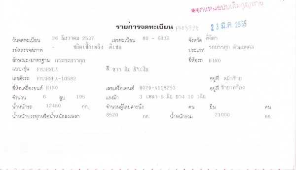 HINO FM3H 195 กระบะดั้มพ์สามมิตรใหม่ HINO FM3H 195 กระบะดั้มพ์สามมิตรใหม่