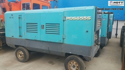 ปั้มลม Airman PDS655S เก่าญี่ปุ่นไม่เคยใช้ในไทย 100\% ลม 7-8 Bar. สภาพเครื่องสวยๆ สกรูแน่นๆ ธีรเทพ 0627091748