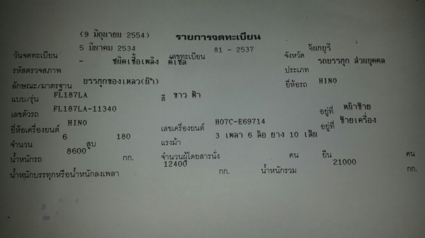 รถ10ล้อบรรทุกน้ำ ถังสเตนเลส