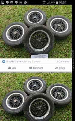 ขาย.....ล้อ BBS MAHLE WHEELS แท้ from West Germany ใส่รถ bmw 2002 (e10) or E21

Quantity: 4
Brand: MAHLE BBS
Weight: 13lbs
Bolt Pattern: 4x100
Diameter: 13
Width: 6

9000 บาท

Tel. 0834301397
LINE ID : surawat.hant