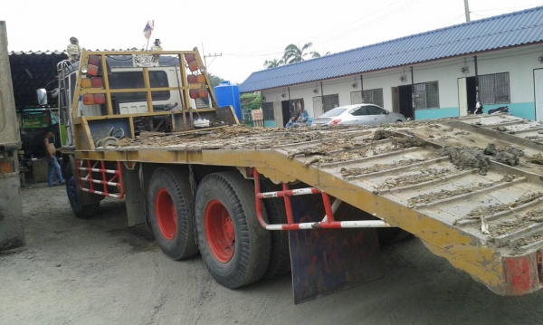 เทเลอร์บรรทุกแบคโฮขนาด200 MITSU MAปี46 เครื่อง6D16 เกียร์อิตัล