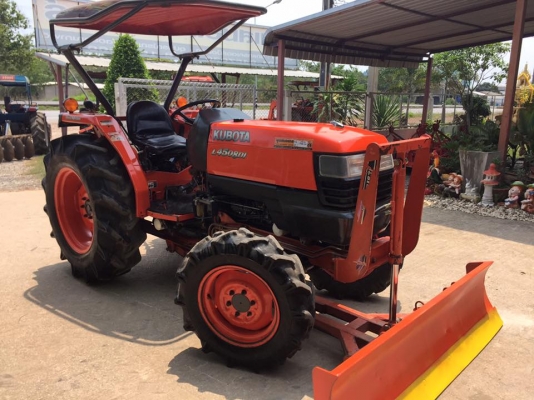 ขายรถไถKubota L4508DI (4WD) พร้อมใบมีดหน้าและผานพรวน รถสวย เดิมๆ พร้อมใช้งาน