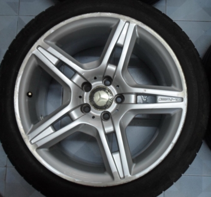 ขาย ล้อ แท้ amg8.5x18H2 5รู 112 ออฟเซ็ท ET 38 หลัง9.5x18H2 5รู 112 ออฟเซ็ท ET 38 พร้อมยาง15