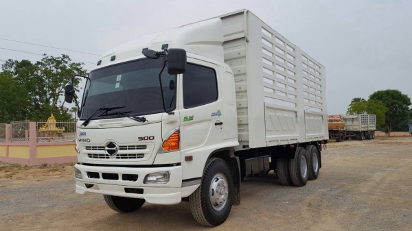 ขาย HINO FL1J MEGA 220 แรงม้าปี 47 กระบะล่องสามมิตรไม่ดั้ม