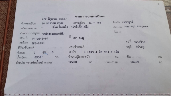ขายลูกพ่วงดั้มสามเพลายังไม่ได้ลงเล่มยาว 7 เมตร