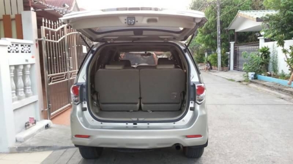 ขายฟอจูนเนอร์มือเดียวป้ายแดง เครื่องดีเซล 3.0 V ปี 12 ประหยัดน้ำมันด้วย VN Turbo ท็อปสุดๆอ็อฟชั่นเต็มๆ เกียร์ออโต้ 4x4 Full time 4WD  ภายในสะอาด เบาะปรับไฟฟ้า แอร์หลังคา จอเนวิเกเตอร์ กล้องหลัง พวงมาลัยมัลติฟังก์ชัน ครูซคอนโทล ระบบช่วงล่าง VSC วิ่ง 5x,xxx