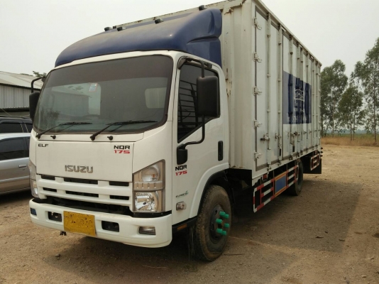 หกล้อ อีซุซุ NQR175ปี54แอร์เย็นๆตู้10บานยาว 5.50ม สภาพดีสวยพร้อมใช้ ทะเบียนพร้อมโอน