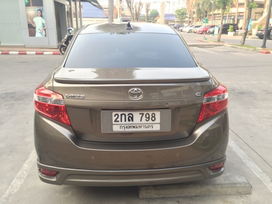 New Vios 2013 1.5E สีน้ำตาล เกียร์ออโต้ ไมล์4หมื่น   2013 TOYOTA SOLUNA, VIOS 1.5 E (ABS+AB) โฉม vios ปี13-ปัจจุบัน สีน้ำตาล เกียร์ออโต้ ทะเบียน 2กล798 กรุงเทพฯ ราคา 390000 บาท   New Vios 2013 1.5E สีน้ำตาล เกียร์ออโต้ ไมล์4หมื่น กระจกข้างปรับไฟฟ้า แอร์แบ
