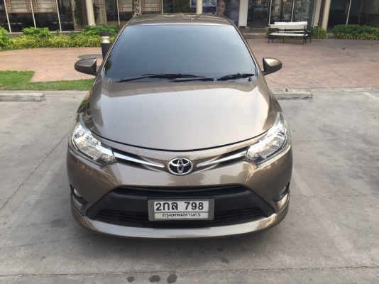 New Vios 2013 1.5E สีน้ำตาล เกียร์ออโต้ ไมล์4หมื่น   2013 TOYOTA SOLUNA, VIOS 1.5 E (ABS+AB) โฉม vios ปี13-ปัจจุบัน สีน้ำตาล เกียร์ออโต้ ทะเบียน 2กล798 กรุงเทพฯ ราคา 390000 บาท   New Vios 2013 1.5E สีน้ำตาล เกียร์ออโต้ ไมล์4หมื่น กระจกข้างปรับไฟฟ้า แอร์แบ