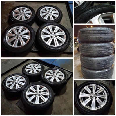 ขายล้อแม็กซ์15" New Vios 4รู100 +ยางปี13 ราคา 5,500