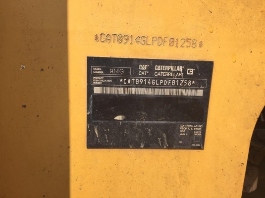รถตักล้อยาง CAT914G รถตักขี้ยางแห้ง 4700 ชม สภาพดี พร้อมใช้