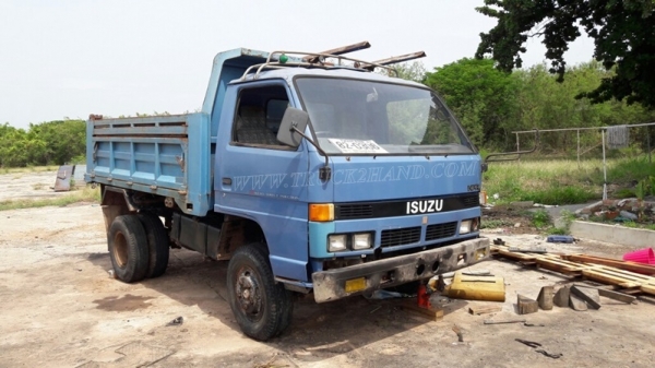 รถดั๊มอีซูซุ NPR จดทะเบียน 2543 รหัสแซซซี NPR58G ทะเบียนจดลักษณะ " ยกได้มีข้างเสริม "