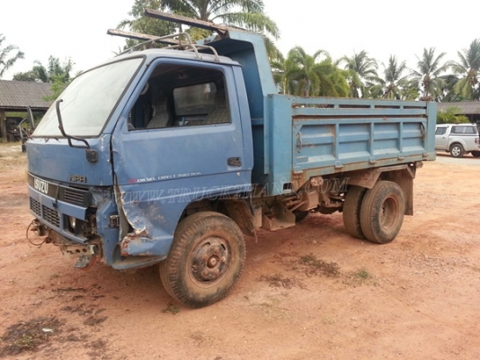 รถดั๊มอีซูซุ NPR จดทะเบียน 2543 รหัสแซซซี NPR58G ทะเบียนจดลักษณะ " ยกได้มีข้างเสริม "