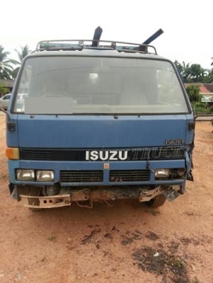 รถดั๊มอีซูซุ NPR จดทะเบียน 2543 รหัสแซซซี NPR58G ทะเบียนจดลักษณะ " ยกได้มีข้างเสริม "