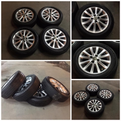 ขายล้อแม็กซ์15" Vios 12ก้าน 4รู100 +ยาง ราคา 3,900