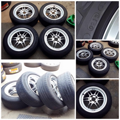 ขายล้อ15" RPF1 7" 4รู100 +ยางปี12 ราคา 7,000