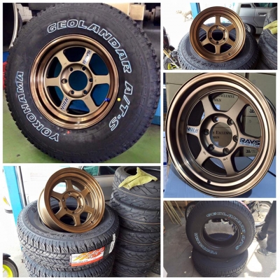 ขายล้อใหม่16 TE37x กว้าง8" ออฟ0 6รู139 พร้อมยางใหม่ ปี16 Yokohama A/T-S 265-70-16 เพียง 25,999