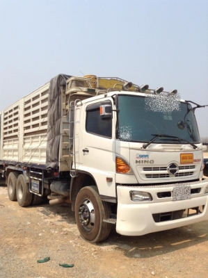 ขายสิบล้อ HINO FM1A 344 ปี56 พ่วงแม่ลูกดั้มคอกเกษตร  รถสวยพร้อมใช้งาน