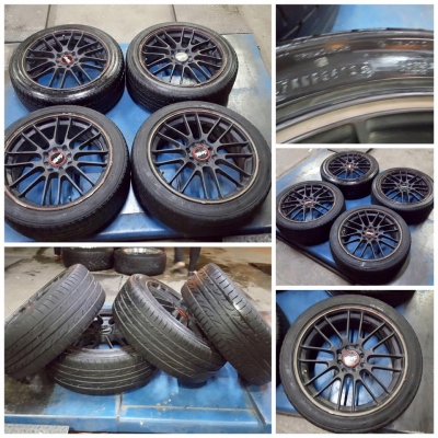 ขายล้อ17" Advanti 7" 4รู100/114 +ยางปี14 ราคา 6,900