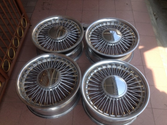 ล้อญี่ปุ่นเเท้ IMPOSSIBLE ขอบ17กว้าง7นิ้วอ๊อฟ38 5รู114สีเดิมๆสภาพสวยๆน็อตล้อครบ