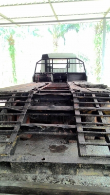 รถเทเลอร์ท้ายเป็ด ยี่ห้อมิตซู หน้ากากดำ สองเพลา 225K รถพร้อมใช้ มีภาพวีดีโอเครื่องประกอบด้วย