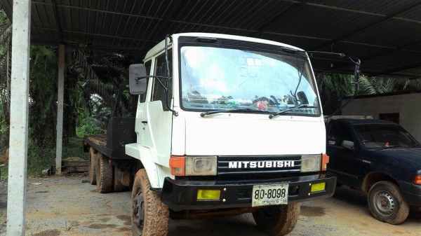 รถเทเลอร์ท้ายเป็ด ยี่ห้อมิตซู หน้ากากดำ สองเพลา 225K รถพร้อมใช้ มีภาพวีดีโอเครื่องประกอบด้วย