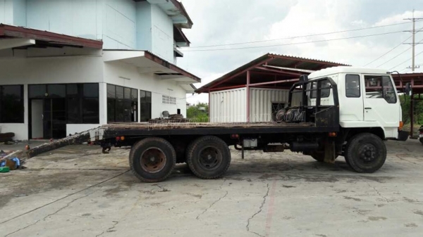 รถเทเลอร์ท้ายเป็ด ยี่ห้อมิตซู หน้ากากดำ สองเพลา 225K รถพร้อมใช้ มีภาพวีดีโอเครื่องประกอบด้วย