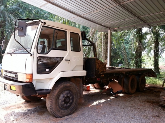 รถเทเลอร์ท้ายเป็ด ยี่ห้อมิตซู หน้ากากดำ สองเพลา 225K รถพร้อมใช้ มีภาพวีดีโอเครื่องประกอบด้วย