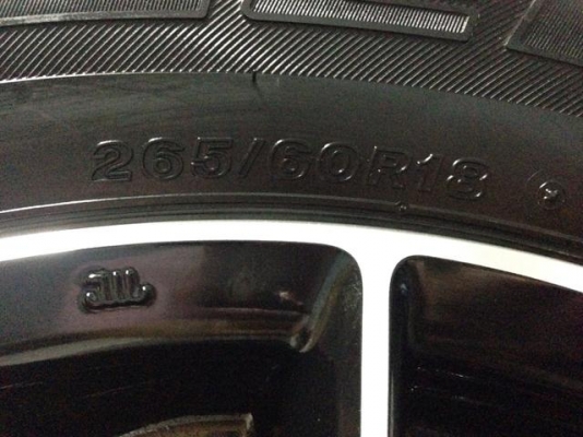 ล้อขอบ18ป้ายแดง มิตซู นิวปาเจโร่ พร้อมยาง 265-60-18