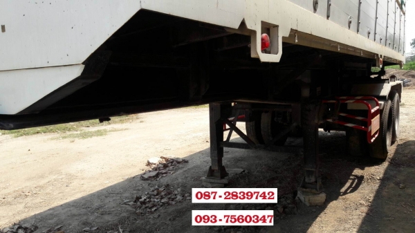 ขายหางเซมิดั้มพ์ 2 คาน  ต่อจากอู่ไทยเทรลเลอร์ ปีผลิต 2554 ยังไม่จดทะเบียน