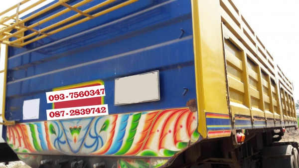 ขายหางกึ่งพ่วงยกได้(เซมิดั้มพ์) 2 คาน ต่อจากอู่ไทยเทลเลอร์ จดทะเบียนปี 2555