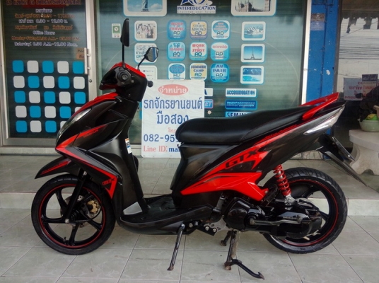 Mio125i GTX ตัวท็อป(ล้อแม็คแท้) รถปี57 สีดำ-แดง หัวฉีดประหยัดน้ำมัน สวยๆครับ