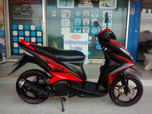 Mio125i GTX ตัวท็อป(ล้อแม็คแท้) รถปี57 สีดำ-แดง หัวฉีดประหยัดน้ำมัน สวยๆครับ