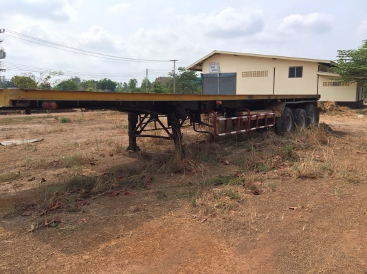 ขายหางพื้นเรียบ3เพลาแท้ๆๆ ยาว12.5ม ยางแท้ทุกเส้น พร้อมใช้