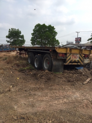 ขายหางพื้นเรียบ3เพลาแท้ๆๆ ยาว12.5ม ยางแท้ทุกเส้น พร้อมใช้