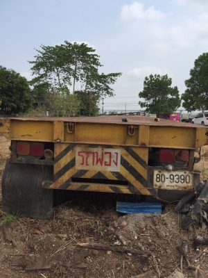 ขายหางพื้นเรียบ3เพลาแท้ๆๆ ยาว12.5ม ยางแท้ทุกเส้น พร้อมใช้