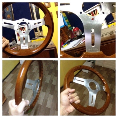 ขายพวงมาลัยไม้แท้3ก้าน DBAแท้ made in ltaly ขนาด13นิ้้ว สภาพokไม้ไม่มีร้าว พร้อมคอใส่toyota ราคา1600บาท โทร0924462525โส