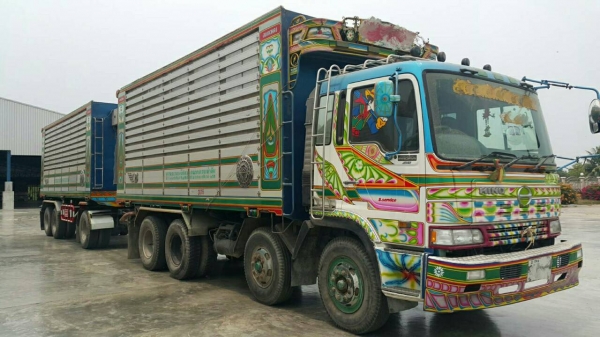 ขายรถพ่วง 24 ล้อ แม่-ลูก กระบะเนียมคอกเกษตรดั้ม อู่.รวมชัย HINO FM3M วางเครื่อง.P11C-320 แรง เกียร์อีตั้น ราคา.1650000 สนใจรีบจองด่วน