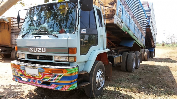 **1,300,000 บ.ต่อรอง/// 10ล้อ2เพลา ISUZU ROCKY FXZ-240 (K) พ่วงแม่+ลูกดั้ม เครื่อง/เกียร์ เดิม แน่น แรงดี ช่วงล่างเดิม คัสซีสวย เดิมๆ ไม่ดาม ไม่บวม หัวสวยภายในสวย ครบ พาวเวอร์/ทริฟฟี่/แอร์ กระบะดั้มเกษตร ดั้มชลบุรี สภาพเดิมๆ ลูก2คานดั้มเหล็กเกษตร BJM.บรรจ