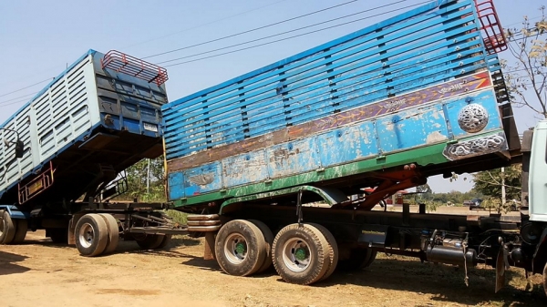 **1,300,000 บ.ต่อรอง/// 10ล้อ2เพลา ISUZU ROCKY FXZ-240 (K) พ่วงแม่+ลูกดั้ม เครื่อง/เกียร์ เดิม แน่น แรงดี ช่วงล่างเดิม คัสซีสวย เดิมๆ ไม่ดาม ไม่บวม หัวสวยภายในสวย ครบ พาวเวอร์/ทริฟฟี่/แอร์ กระบะดั้มเกษตร ดั้มชลบุรี สภาพเดิมๆ ลูก2คานดั้มเหล็กเกษตร BJM.บรรจ