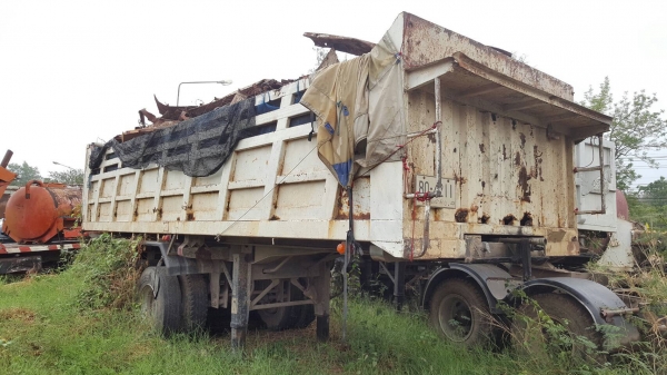 ขาย หางเทนเลอร์ดั้ม 3 เพลา ยาว 7.50 เมตร อู่ PANUS คัสซีสวย ช่วงล่างดี ยางเต็ม ทะเบียนพร้อมโอน