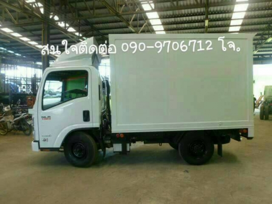 รถบรรทุก ISUZU NLR  4 ล้อเล็ก 130 แรงม้า ต่อตู้อลูมิเนียมน้ำหนักเบา
