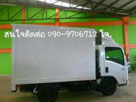 รถบรรทุก ISUZU NLR  4 ล้อเล็ก 130 แรงม้า ต่อตู้อลูมิเนียมน้ำหนักเบา