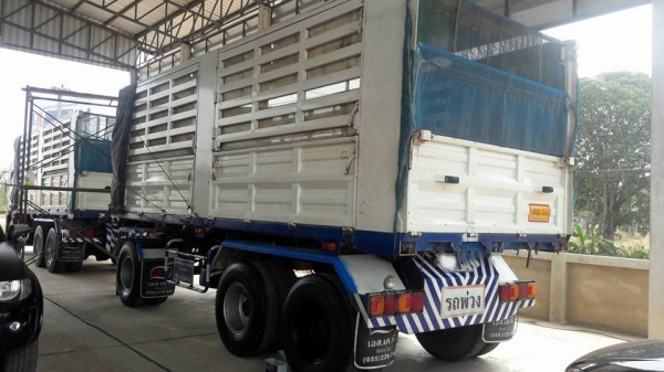 10ล้อ2เพลา HINO MEGA SERIES-500 FM1A 344 ไฮสปีด ยูโร 3 ปี56 (เบรคแห้ง) พ่วงแม่+ลูก ดั้มเหล็กคอกเกษตร อู่.SKT พิษณุโลก (เอส.เค.ที.เทรเลอร์ แอนด์ ทรัค) ลูก3คานแท้6.50ม. สภาพพร้อมใช้งาน เอกสารเล่มฯ ครบ **ขาย HINO MEGA-344 S-500 Hi-Spe