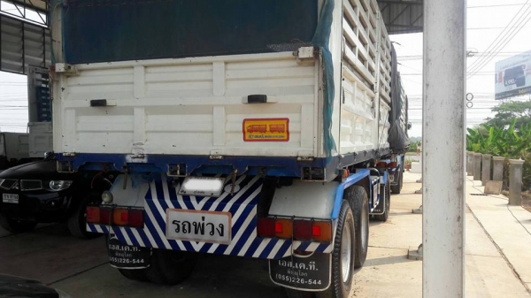 10ล้อ2เพลา HINO MEGA SERIES-500 FM1A 344 ไฮสปีด ยูโร 3 ปี56 (เบรคแห้ง) พ่วงแม่+ลูก ดั้มเหล็กคอกเกษตร อู่.SKT พิษณุโลก (เอส.เค.ที.เทรเลอร์ แอนด์ ทรัค) ลูก3คานแท้6.50ม. สภาพพร้อมใช้งาน เอกสารเล่มฯ ครบ **ขาย HINO MEGA-344 S-500 Hi-Spe